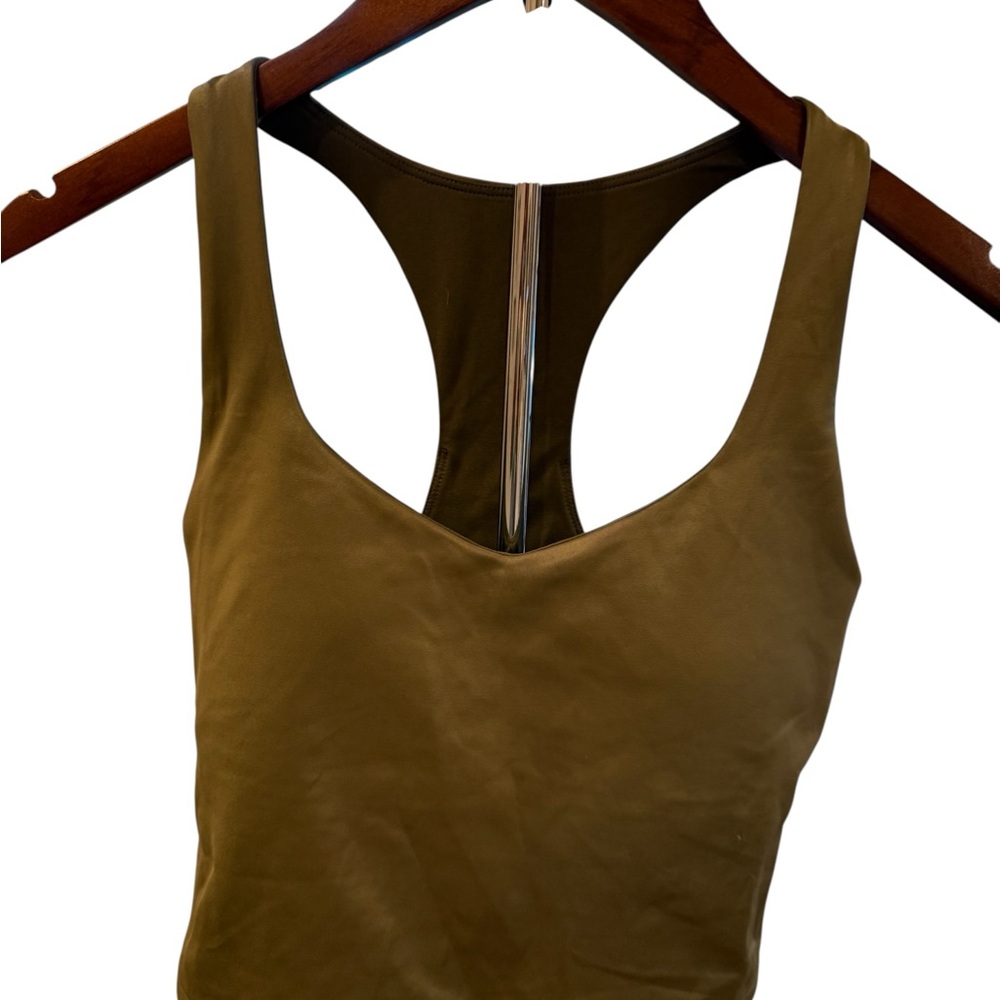 Fabletics Olive Green Built-In Bra Tank NWT - Picture 9 of 10